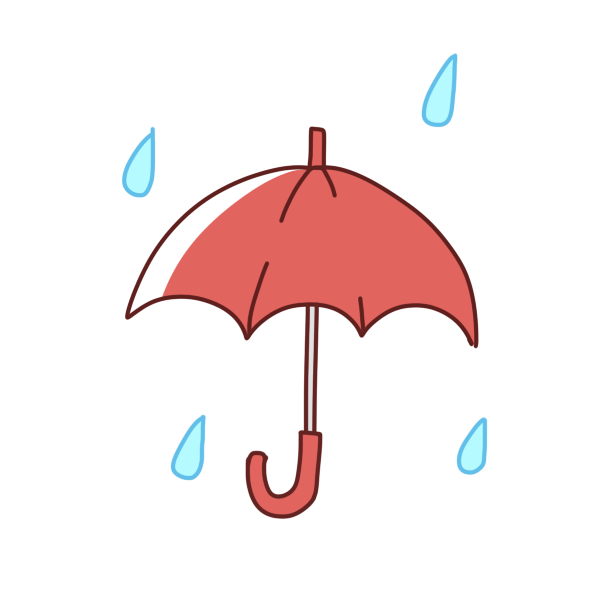 無料イラスト素材〉雨の日イメージの表情・ポーズいろいろ | 8Sukeの人物イラスト屋：かわいいベクター素材のダウンロード販売 雨と傘のイラスト | かわいいフリー素材が無料のイラストレイン