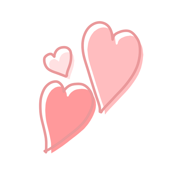 ハートのフリーイラスト - 可愛い無料素材120個まとめ - チコデザ ハート1のイラスト | かわいいフリー素材が無料のイラストレイン