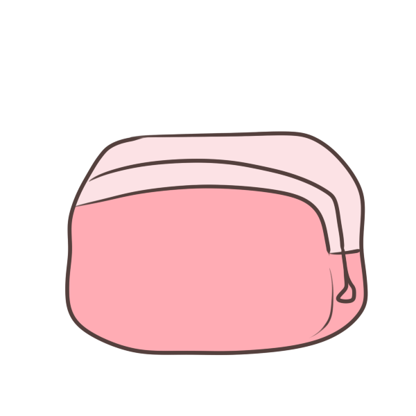 コスメポーチイラストのイラスト - 無料イラストのImt 商用Ok、加工Ok 化粧ポーチのイラスト | かわいいフリー素材が無料のイラストレイン