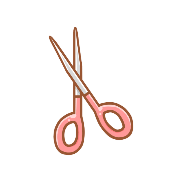 はさみのイラスト | かわいいフリー素材が無料のイラストレイン