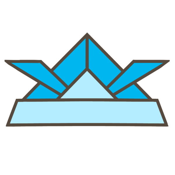 3 折り紙の兜のイラスト | かわいいフリー素材が無料のイラストレイン