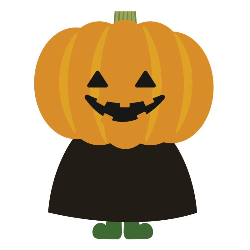 カボチャのお化けのイラスト｜イラスト素材館