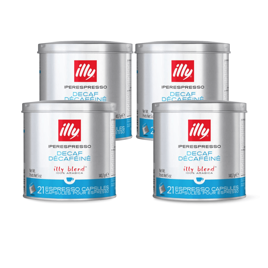 illy Coffee Capsules Bundle 21x Decaffeinated Capsules (4 Packs) illy