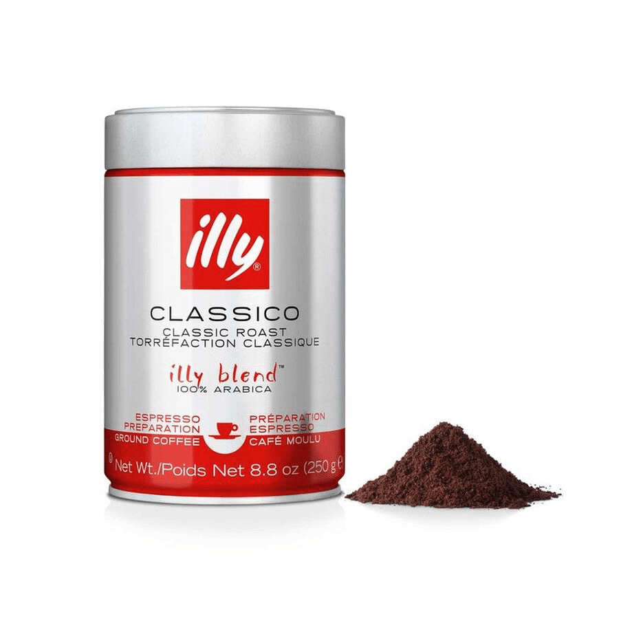 Ground Espresso Classico Coffee Medium Roast 250g Can illy Malaysia
