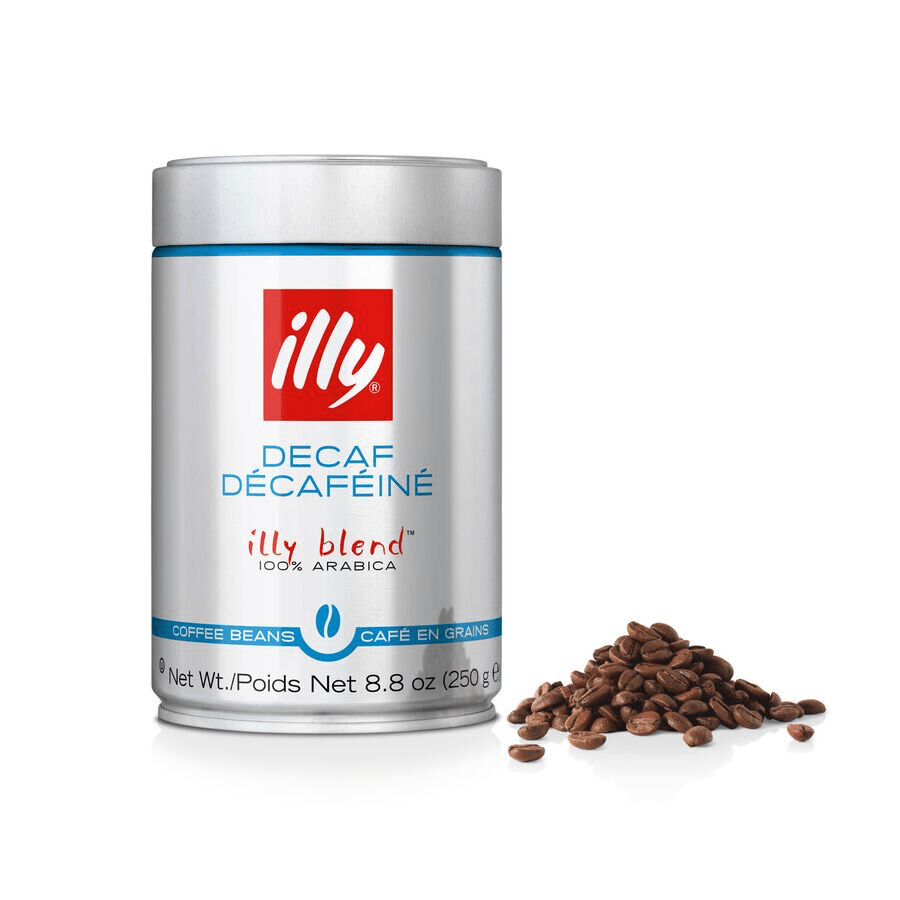 Whole Bean Decaffeinated Classico Coffee Medium Roast 250g illy