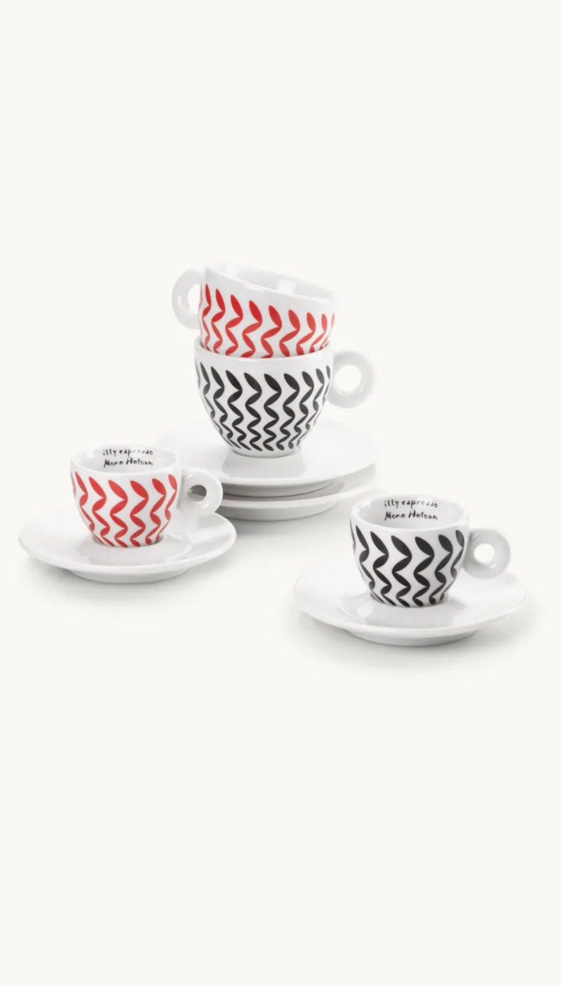 MONA HATOUM Espresso Art Collection Cups Bar set of 2 illy jo