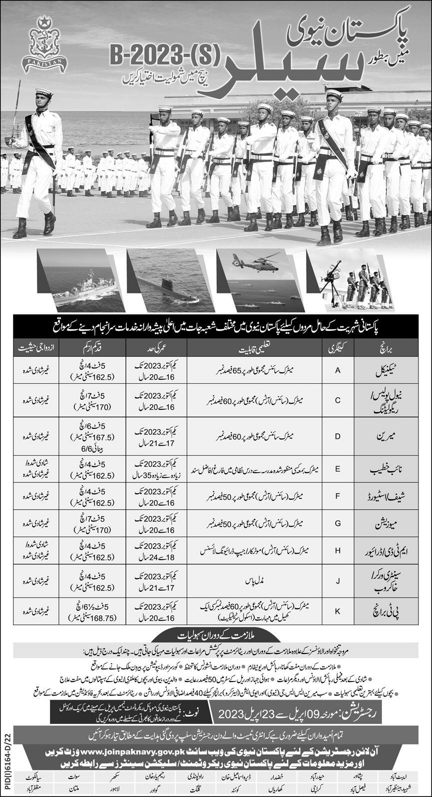 Join Pakistan Navy As Marine Sailor 2024 Online Registration