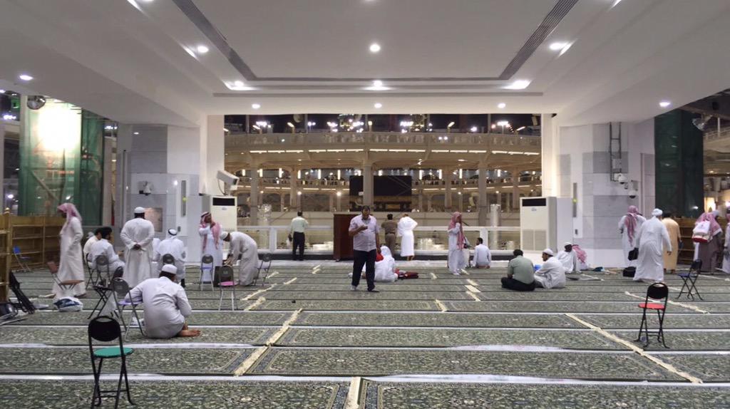 This is the Place the Imam Stands to Lead Taraweeh at the Masjid Al
