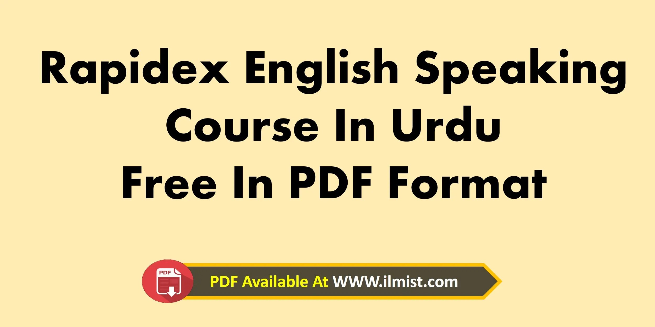 Rapidex English Speaking Course (Urdu) PDF Scribd