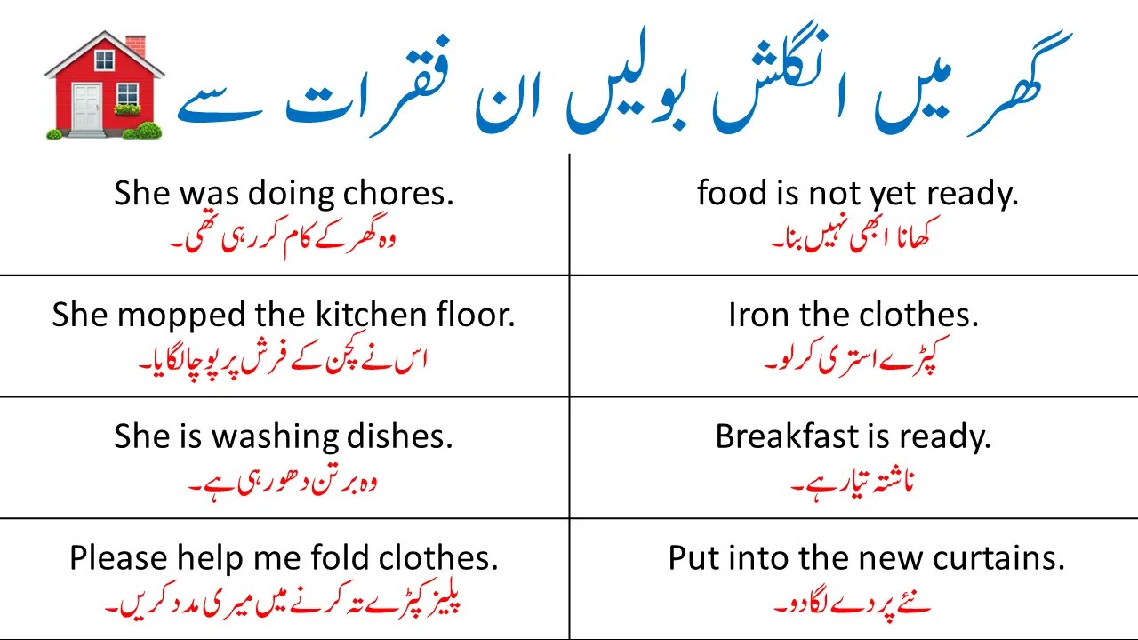 Household Chores In Arabic Domestic Chores In Arabic, 40 OFF