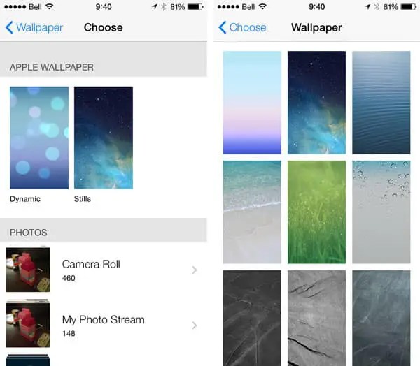 iOS 7 Settings, Including Accessibility + Wallpaper iLounge