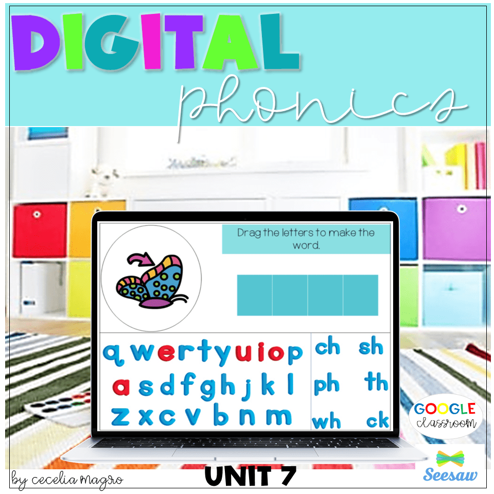 Digital Phonics for First Grade Glued Sounds I Love 1st Grade