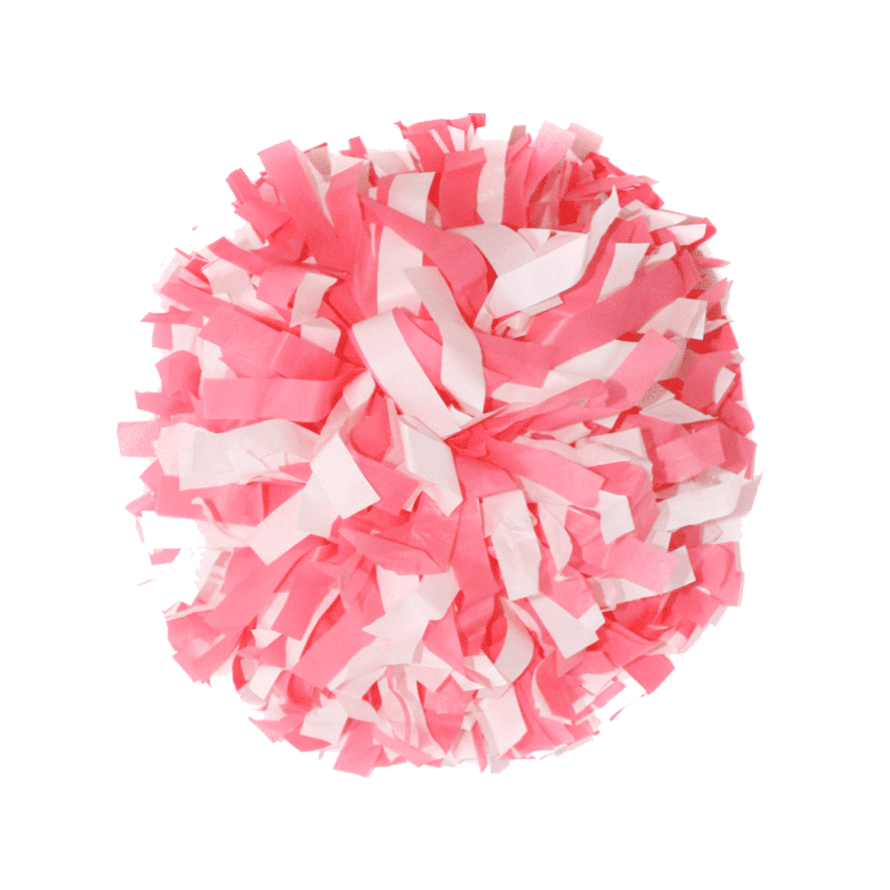 Plastic White and Plastic Light Pink 6" Pom I Love Cheer®