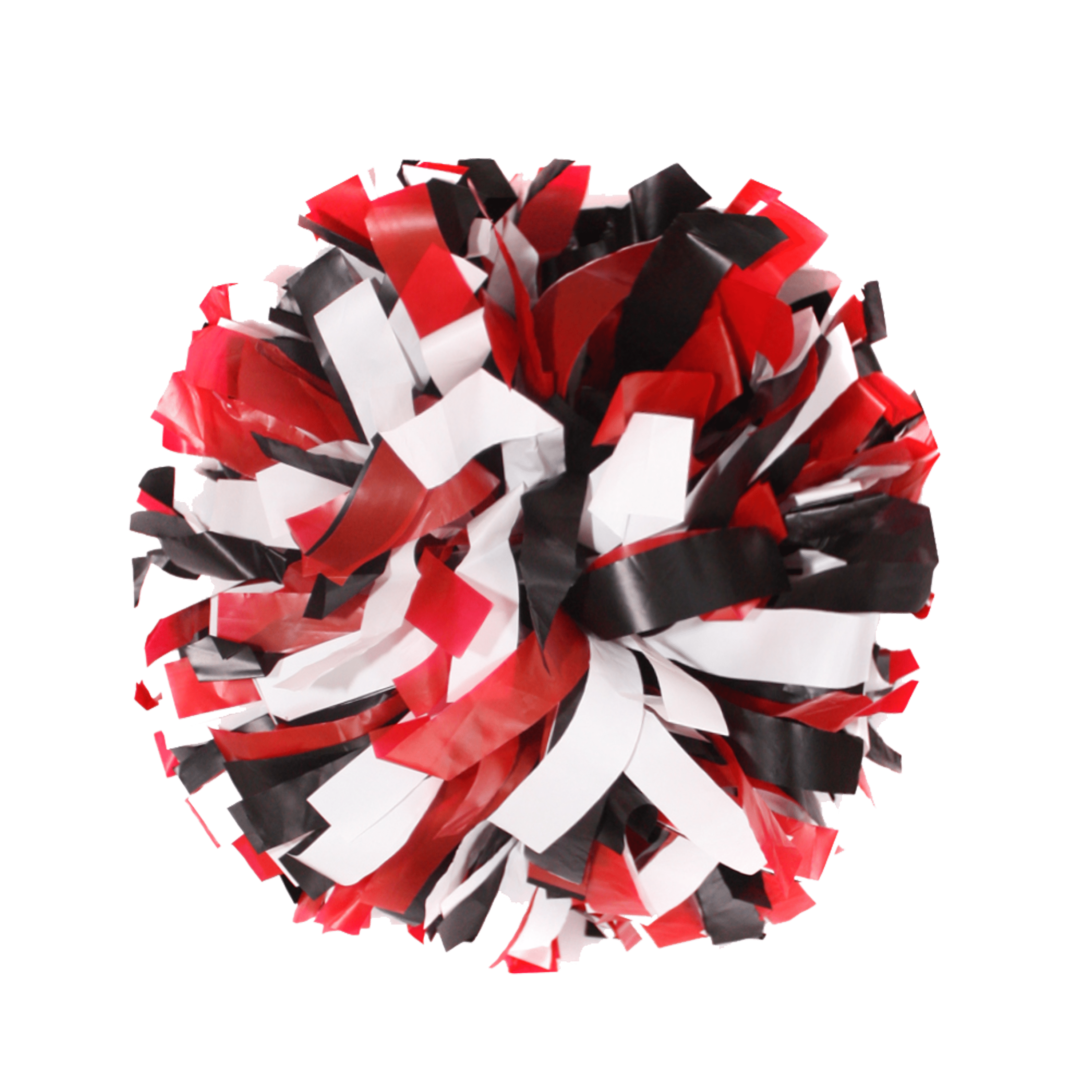 Cheerleading red and black pom poms 179389Red and black cheerleading