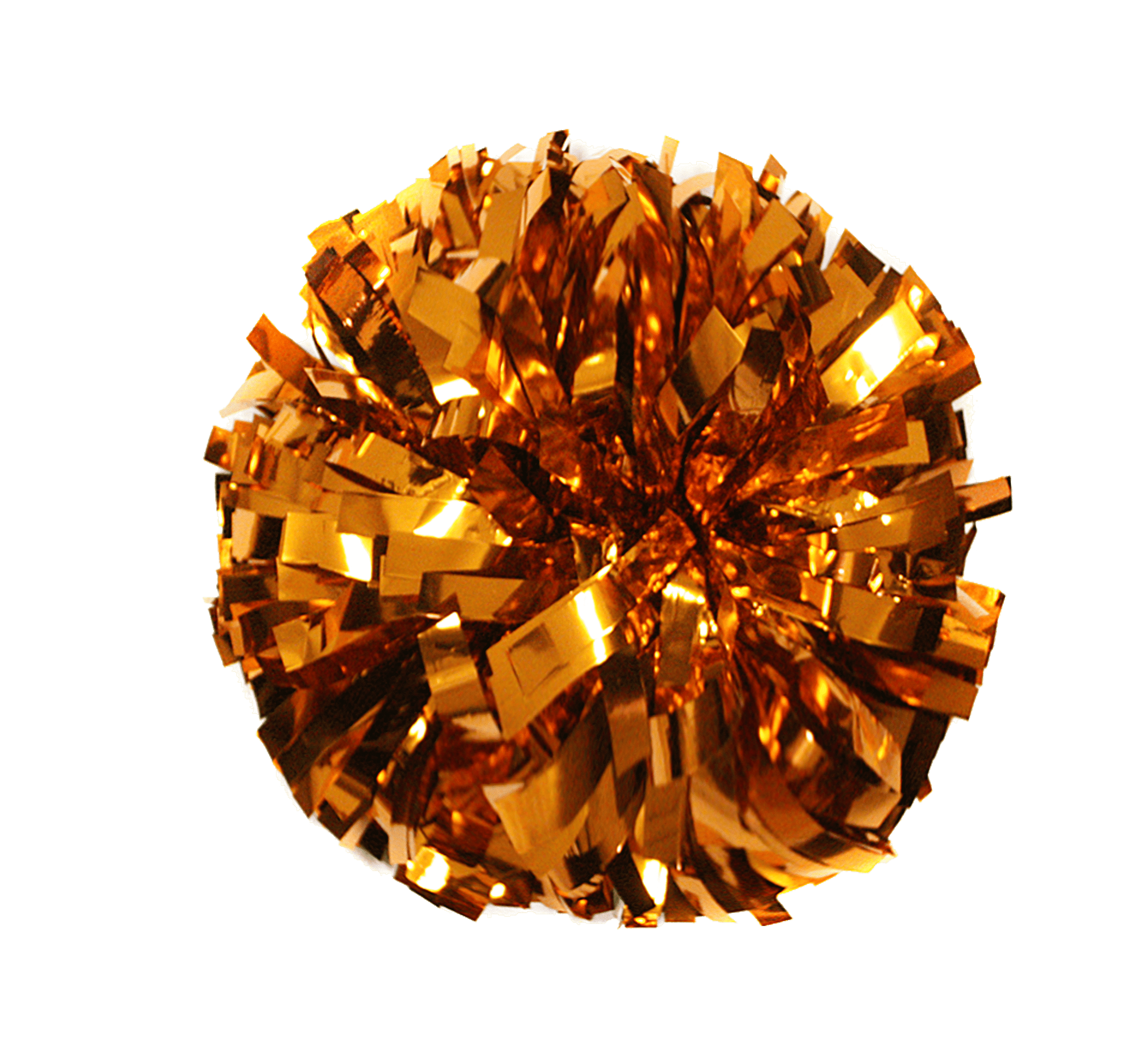 Metallic Orange 6" Pom I Love Cheer®