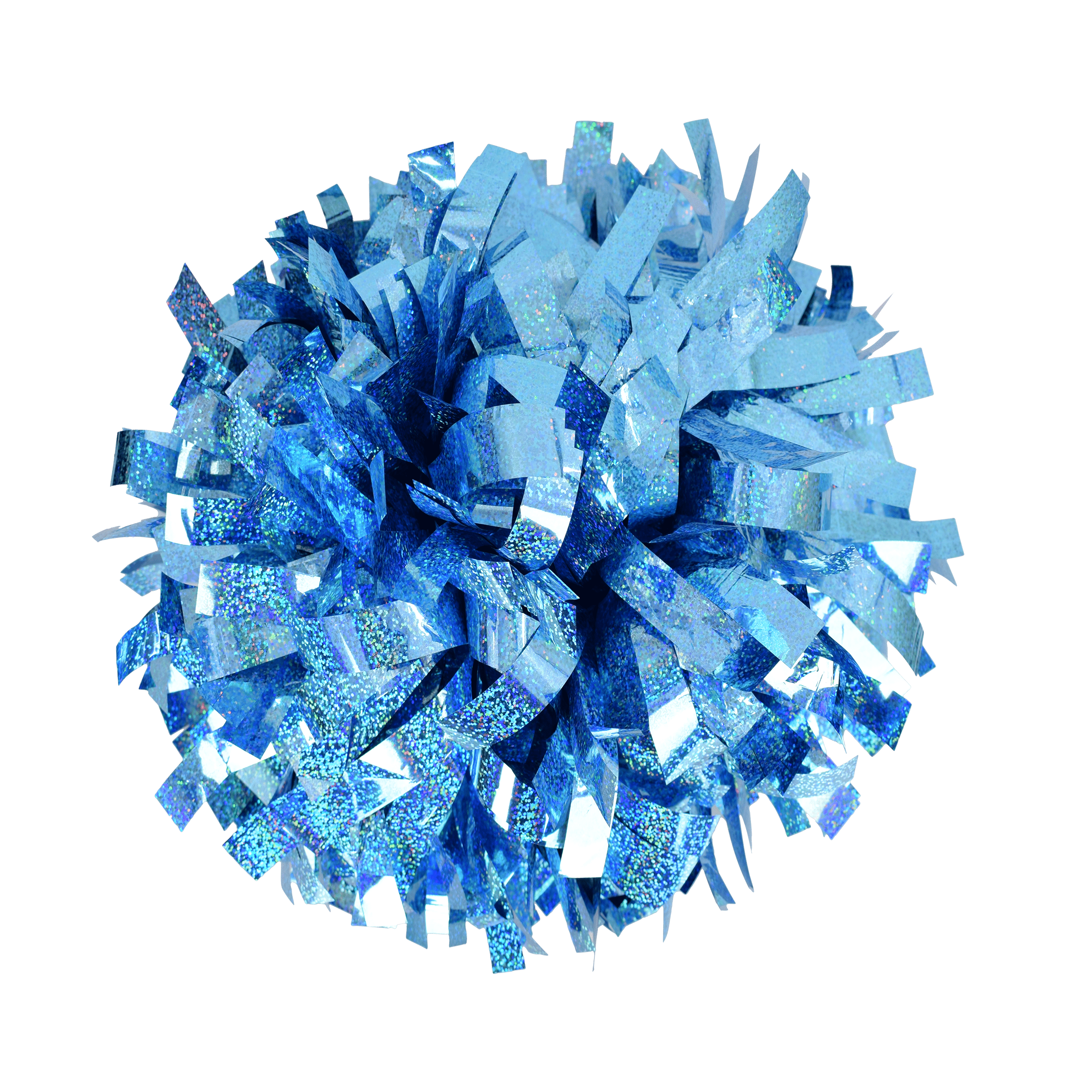 Metallic Holographic Light Blue 6" Pom I Love Cheer®