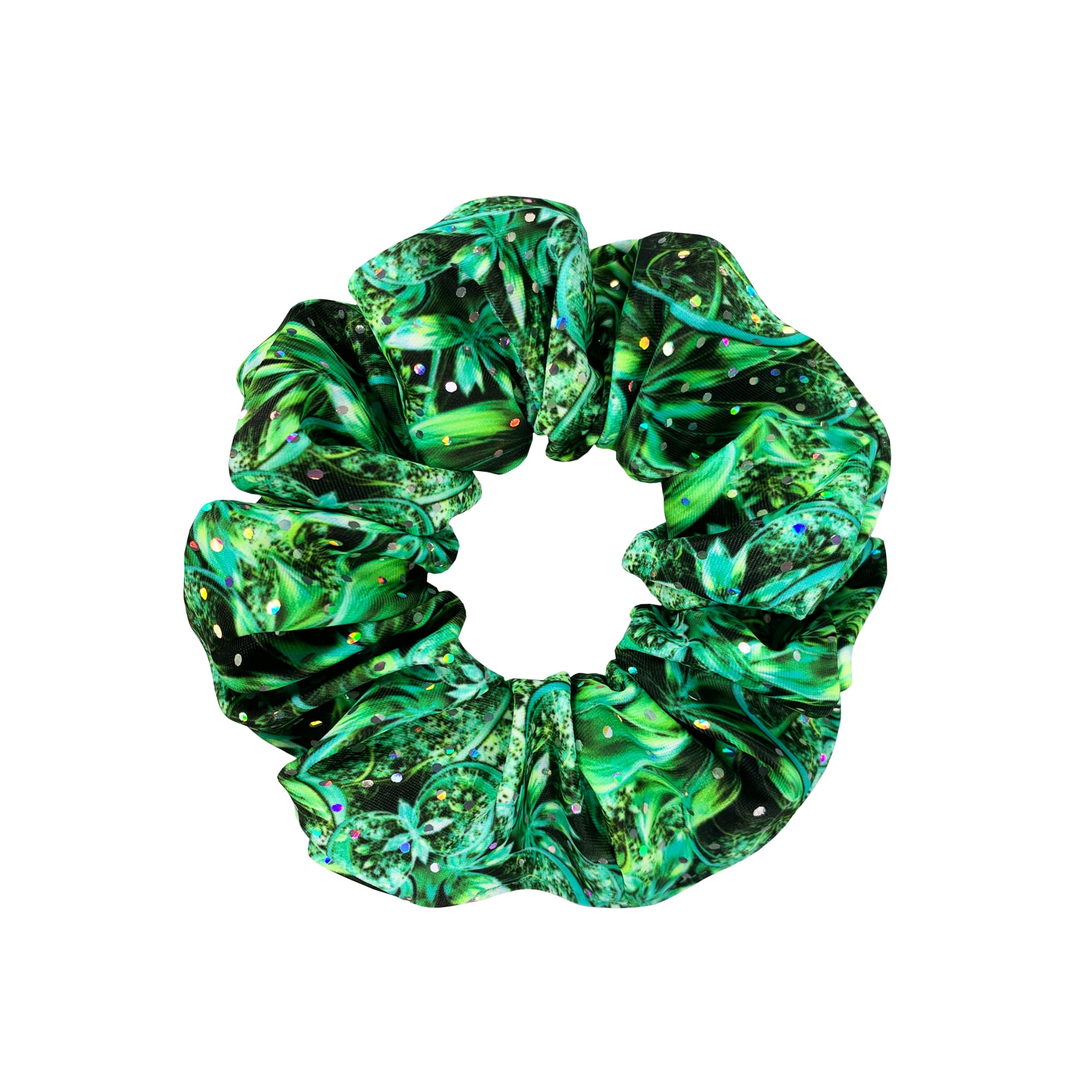 Glisten Green Scrunchie I Love Cheer®