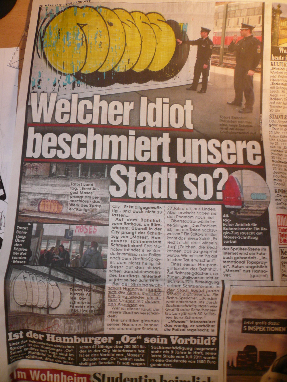 MOSES vs BILD Zeitung Hannover ILOVEGRAFFITI.DE