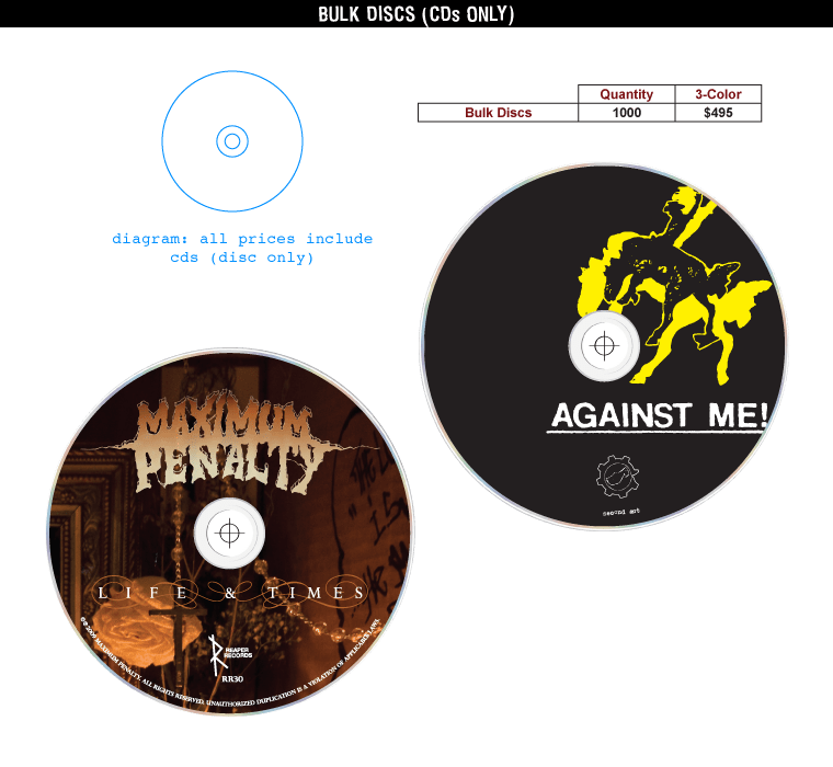 Imprint Indie Printing CD & DVD Replication and Packaging Record