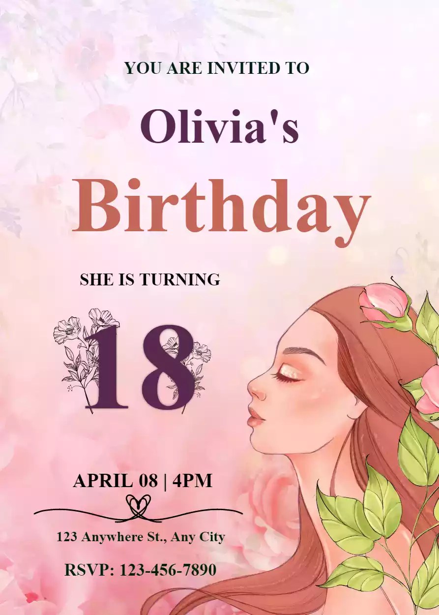 Invitation Card Design for Debut i love invite Free Invitation