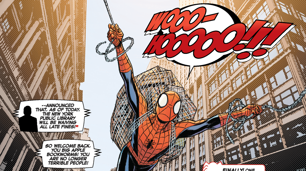 SpiderMan Slings into Another Library Adventure I Love Libraries