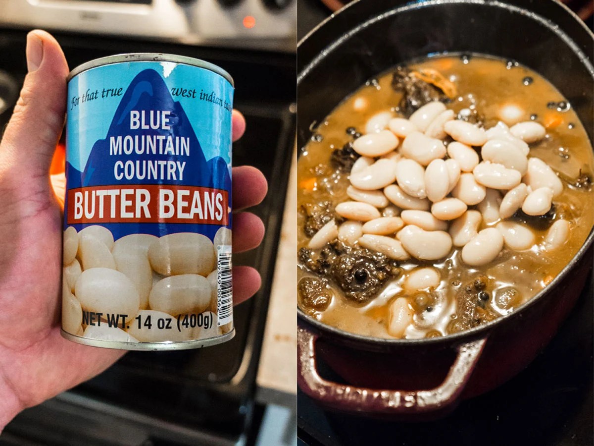 Jamaican Oxtail With Butter Beans Recipe