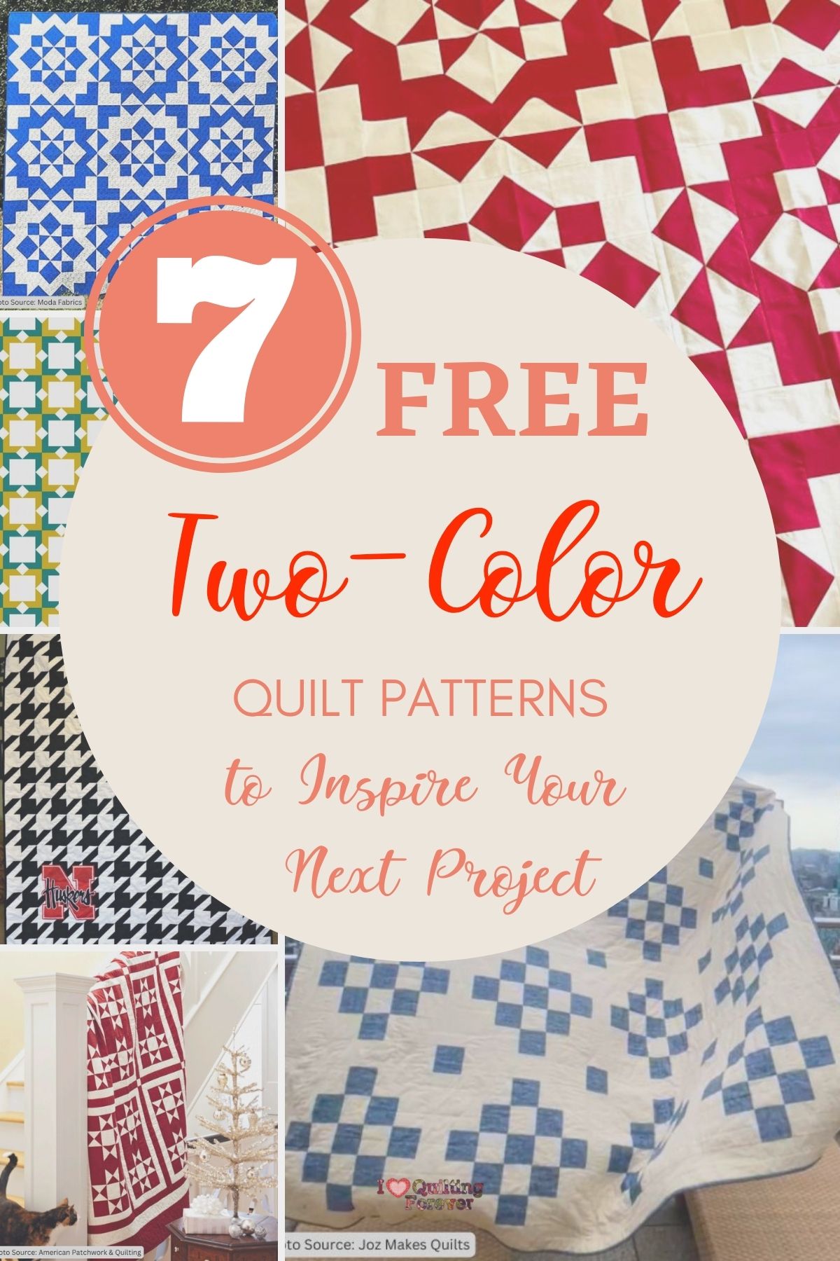 Top 7 Free Two Color Quilt Patterns (+8 Bonus Patterns For Sale) I Love Quilting Forever