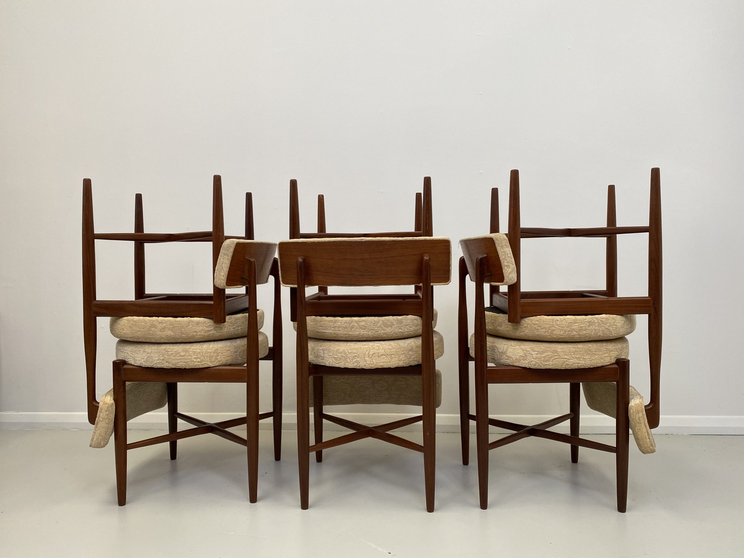 Set Of 6 Teak Fresco Dining Chairs By Ib Kofod Larsen For G Plan 1969