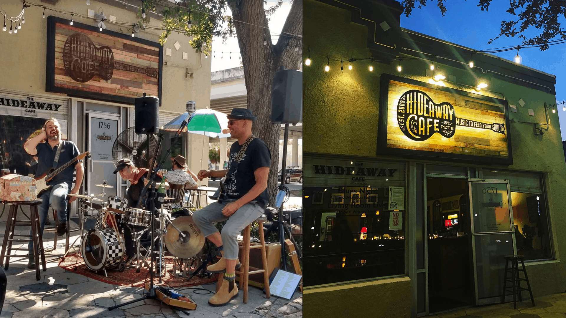 The Hideaway Cafe, St. Pete's listening room Best of Gulfport Fl