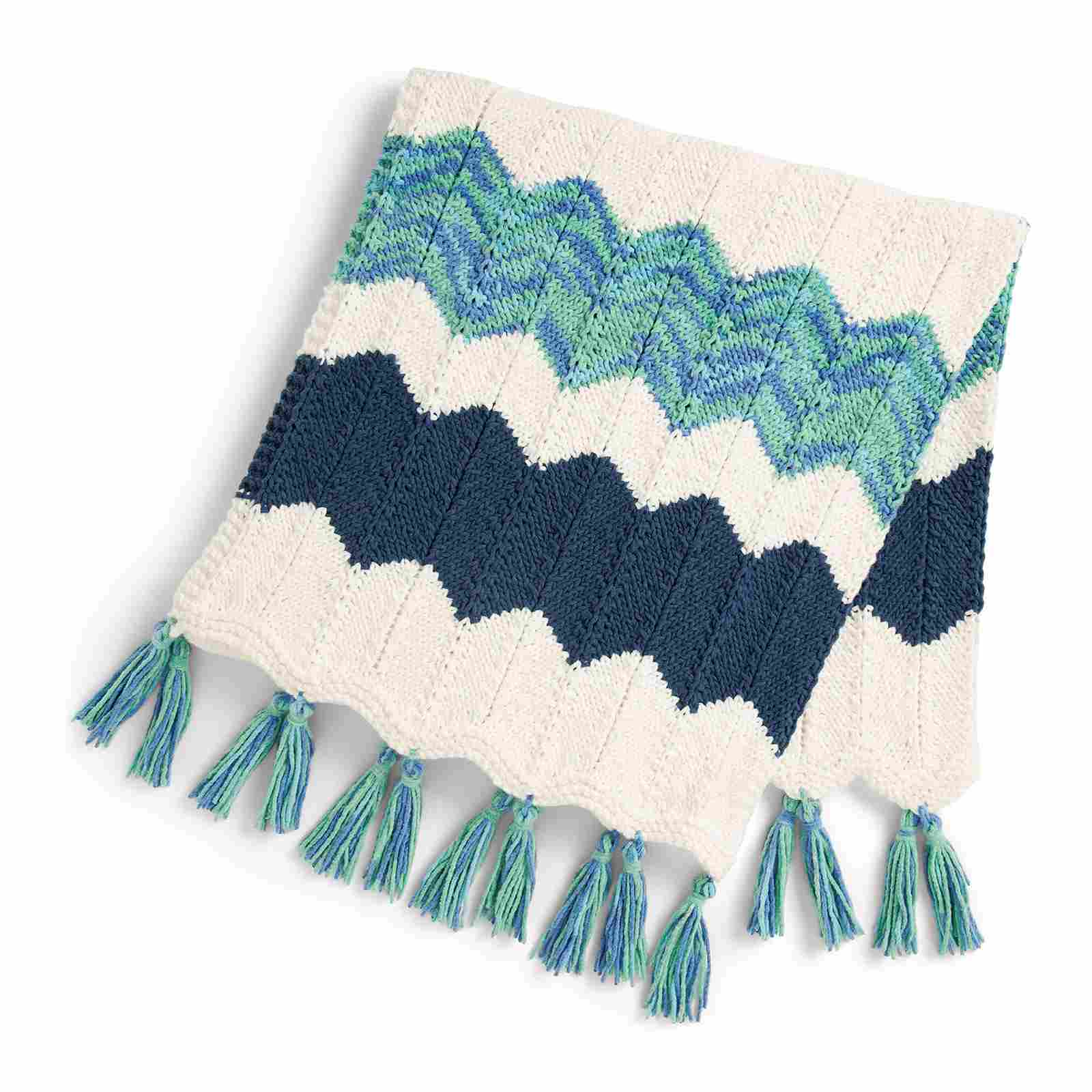 Free Knitting Pattern Chevron Knit Blanket I Love Yarn Forever