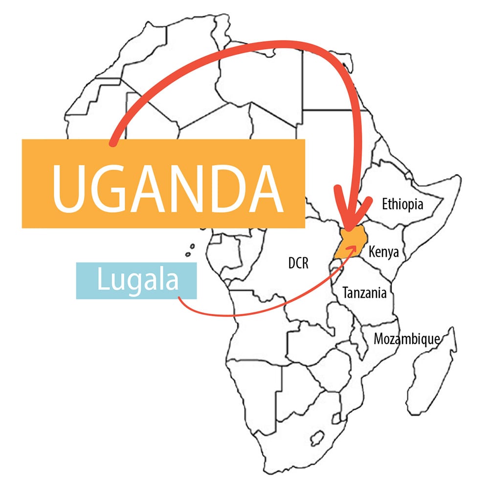 uganda map full International Language Programs