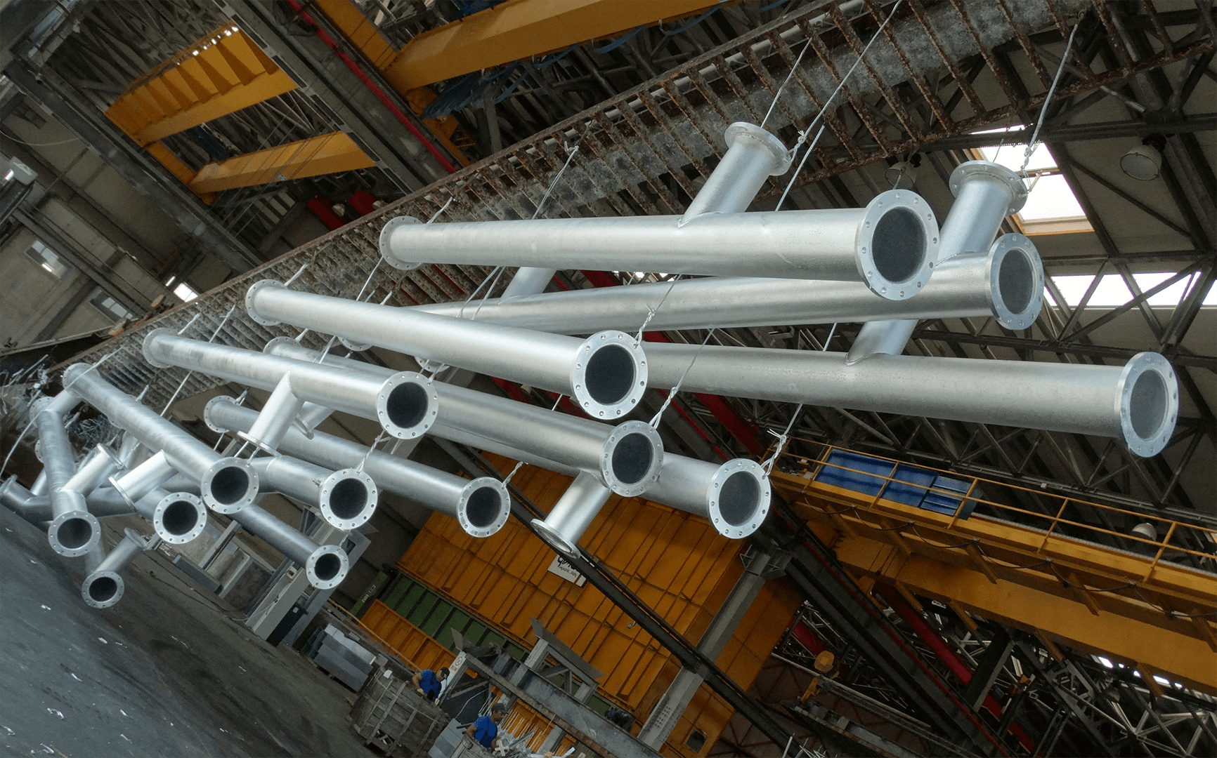 Metallic zinccoated elements Ilumineco