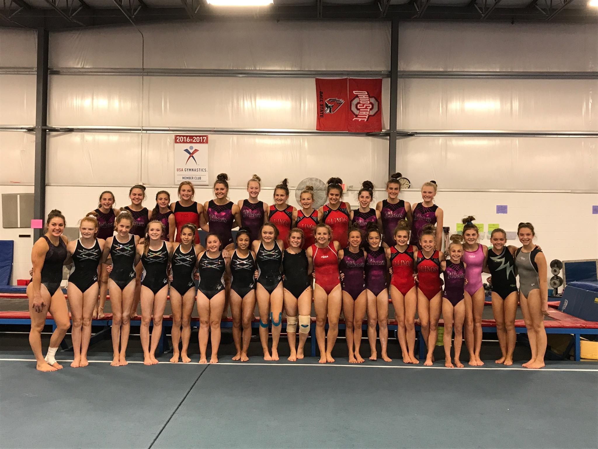 Illinois State Champion Tumbling Events In April 2023 Region 5 Super Camp Illinois Gymnasts Illinois USA Gymnastics