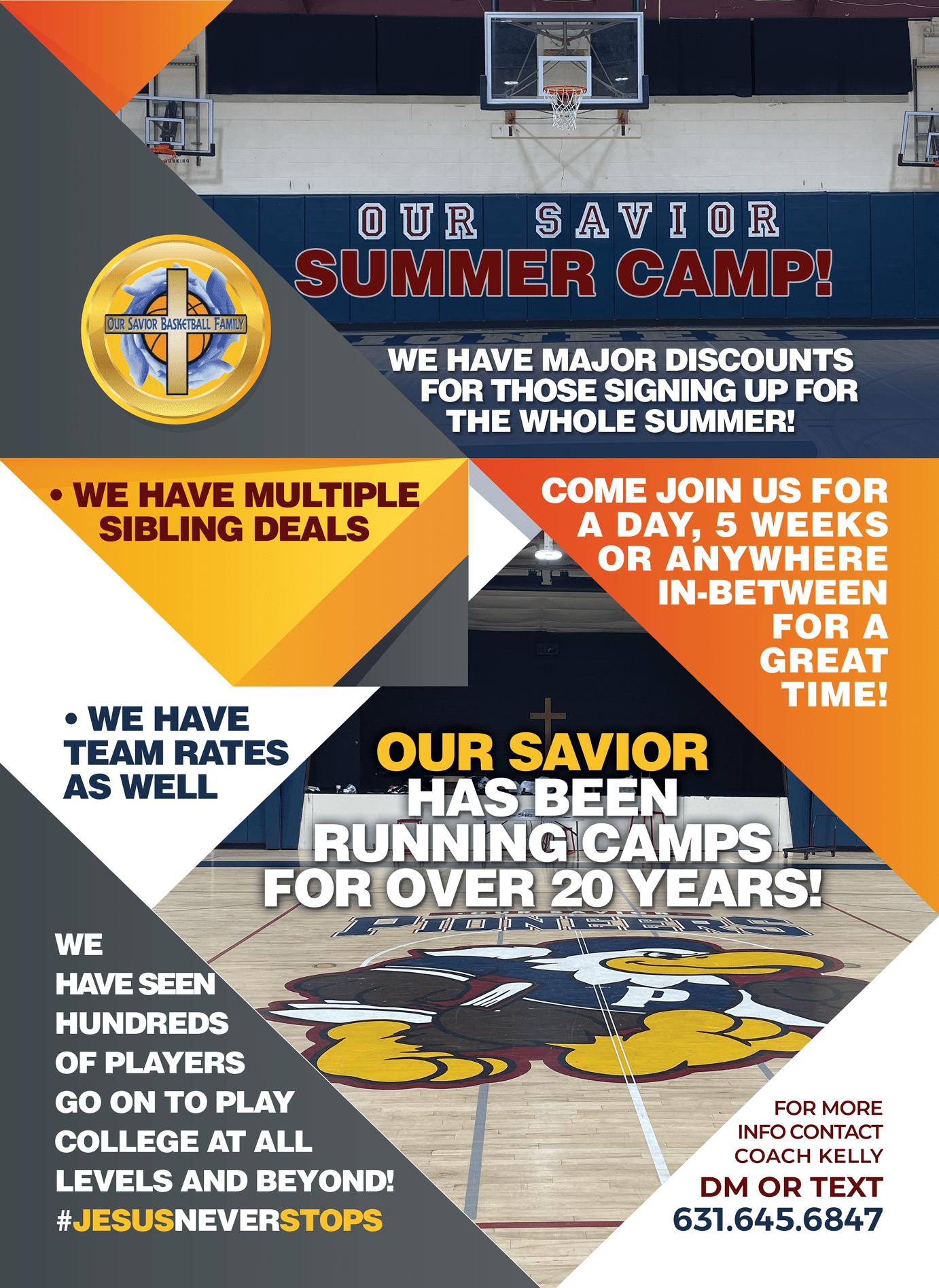 Summer Basketball Camp at Our Savior in Centereach!