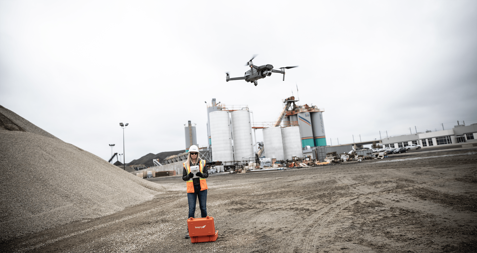 Drone specialists Kespry and DJI combine forces to improve stockpile