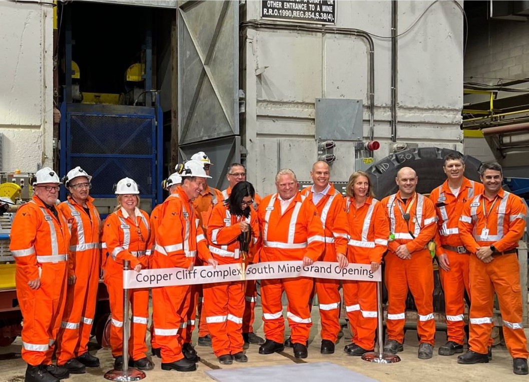 Vale Canada opens initial phase of Copper Cliff Complex South Mine