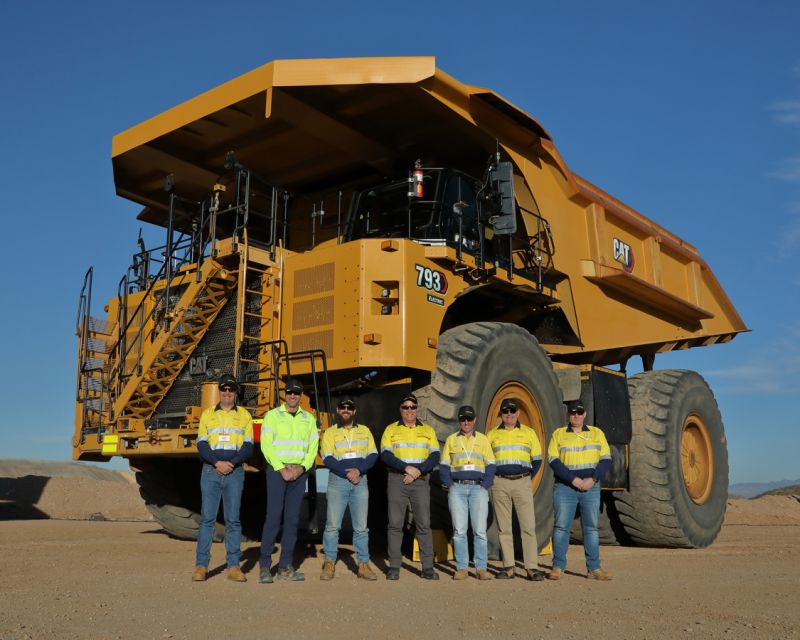 Tucson Events November 2023 Tier 1 miners view Caterpillar's 793 Electric prototype battery truck