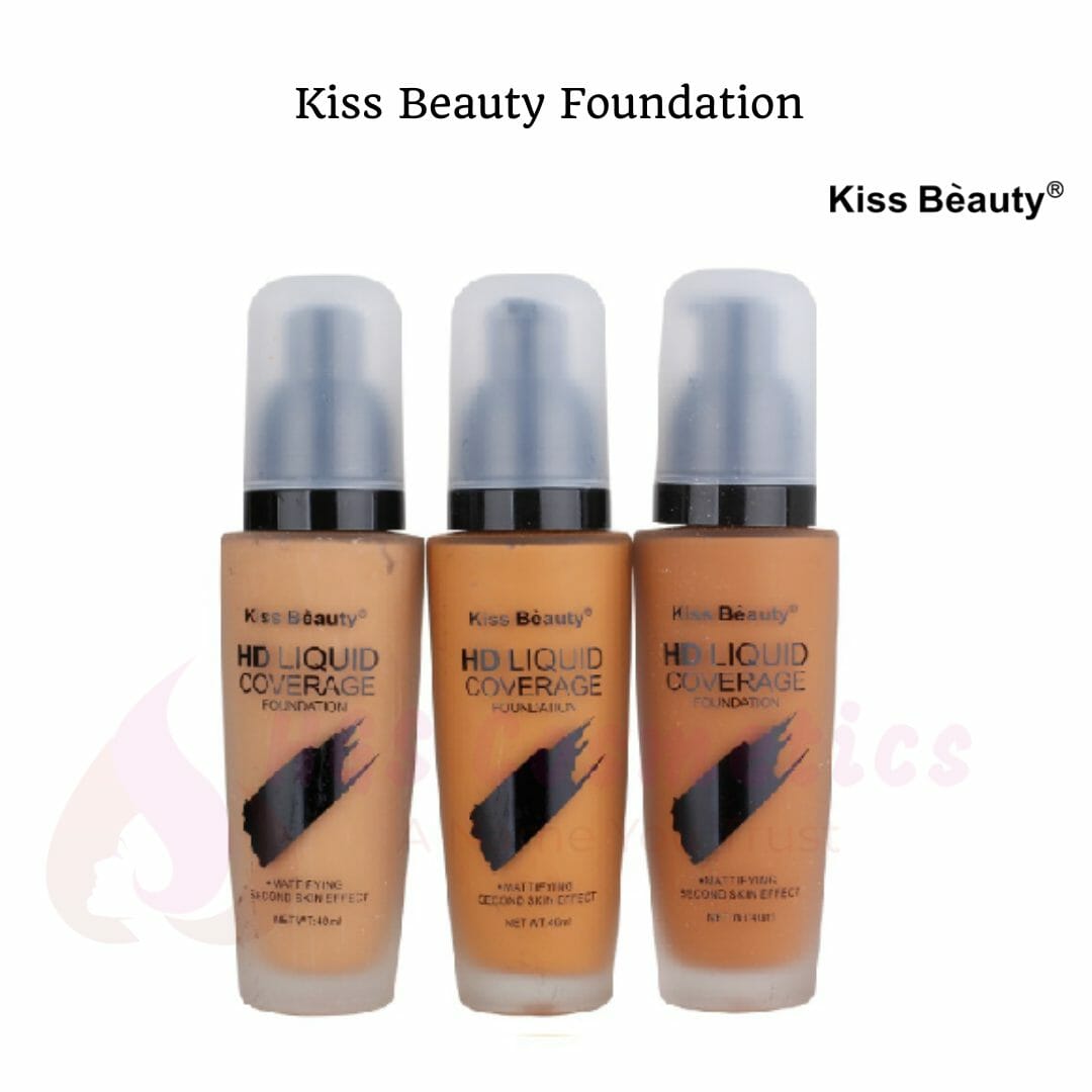 Kiss Beauty HD Liquid Coverage Foundation HGS Cosmetics
