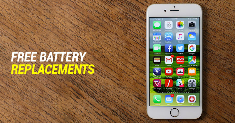 Apple Is Offering Free Battery Replacements For iPhone 6S Handsets That