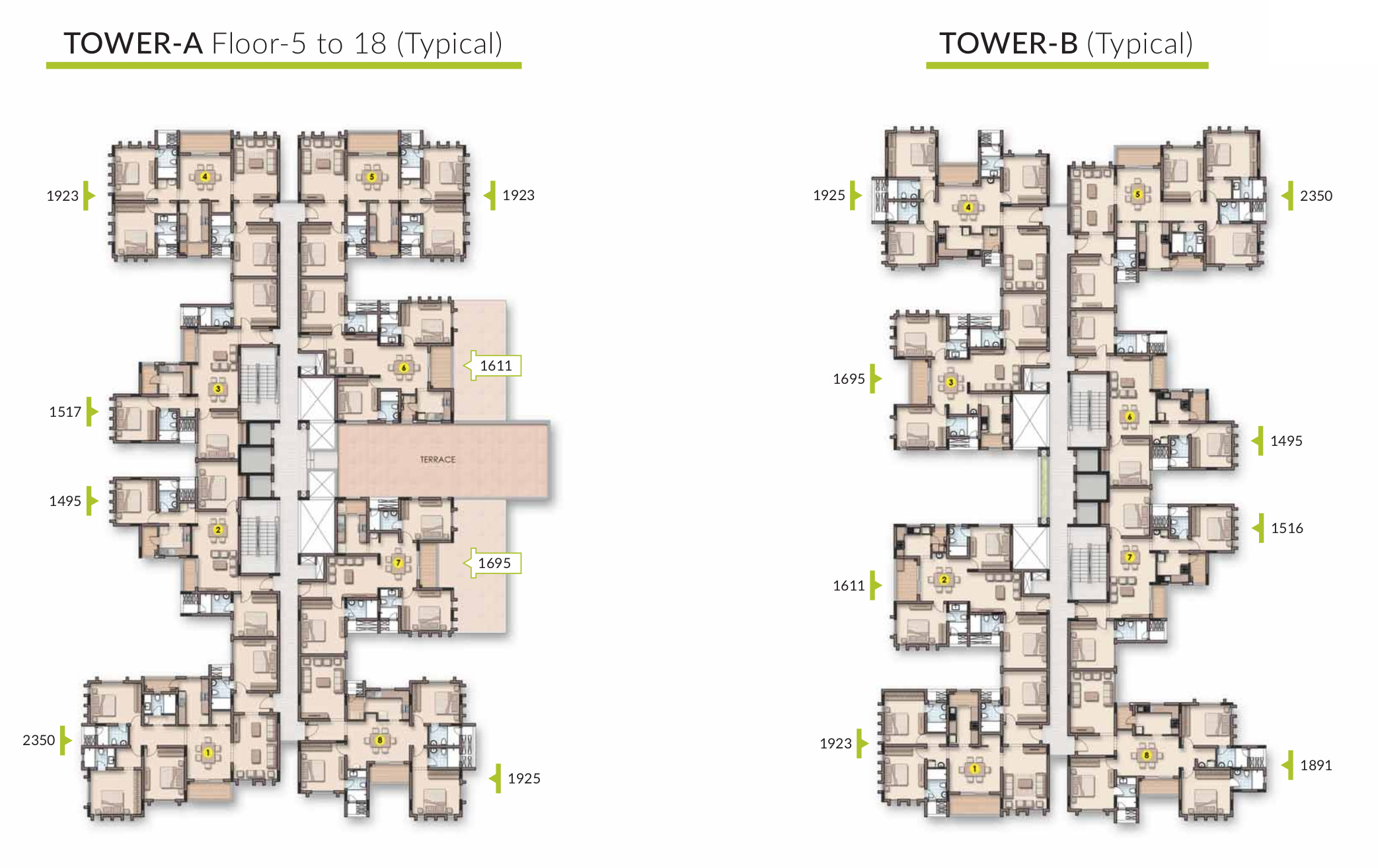 2350 sq ft 4 BHK 4T Apartment for Sale in Appaswamy Real Estates