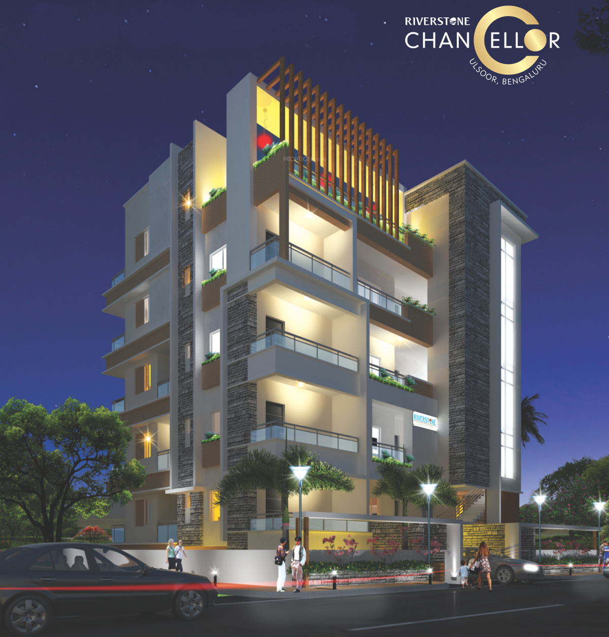 1970 sq ft 3 BHK 4T Apartment for Sale in Riverstone Chancellor Ulsoor