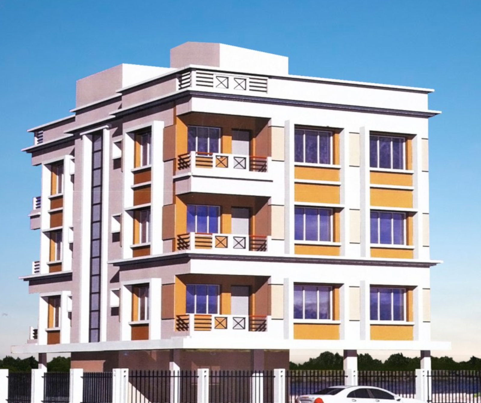 Main Elevation Image 1 of Jeet Nirman Deb Star, Unit available at