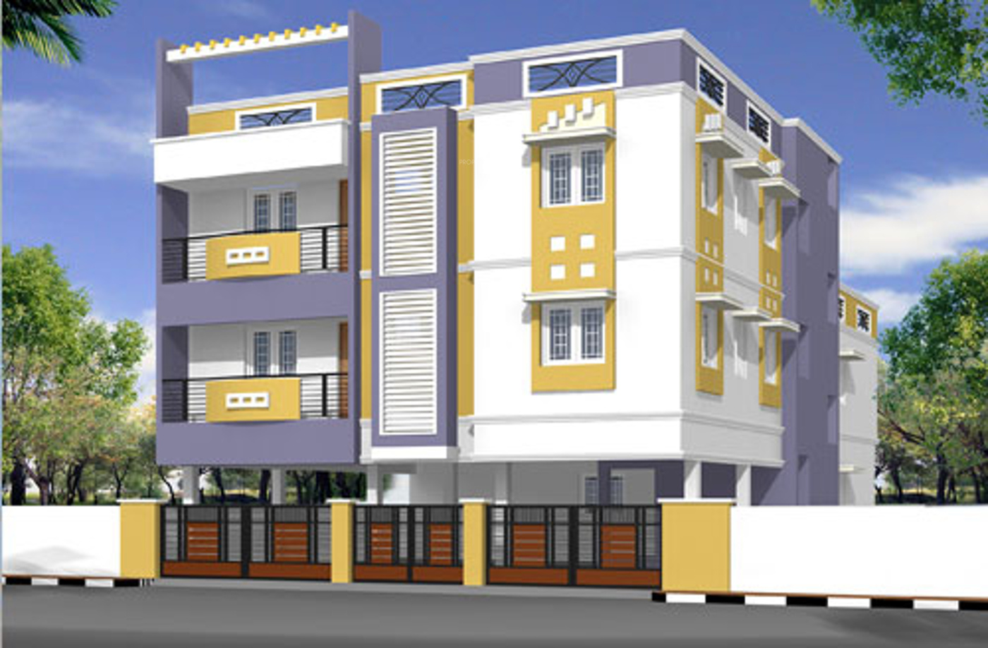 838 sq ft 2 BHK Floor Plan Image Greenwich Constructions Gill Nagar