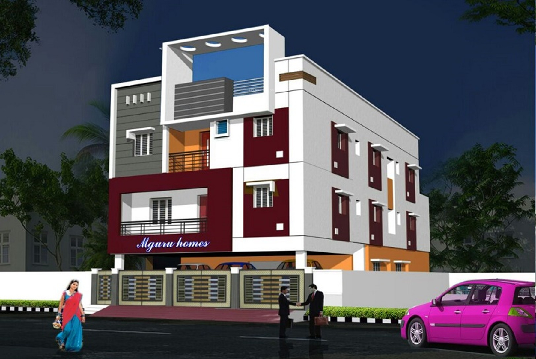 Main Elevation Image of M Guru Properties M Guru Homes, Unit available