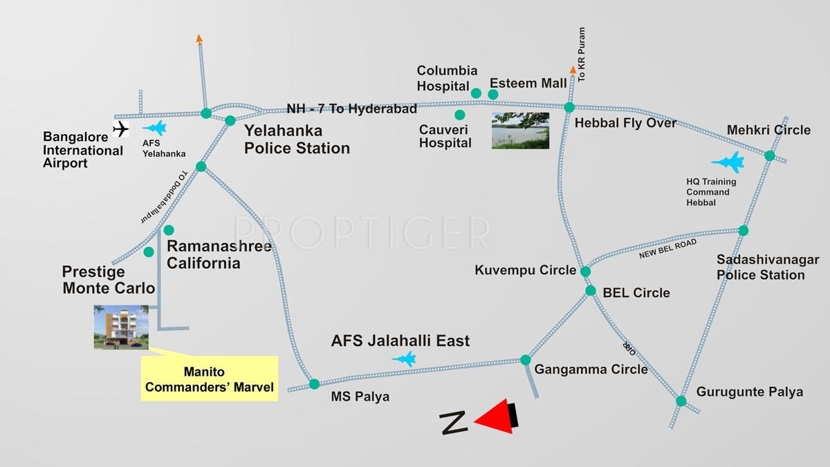 Manito Commanders Marvel in Yelahanka, Bangalore Price, Location Map