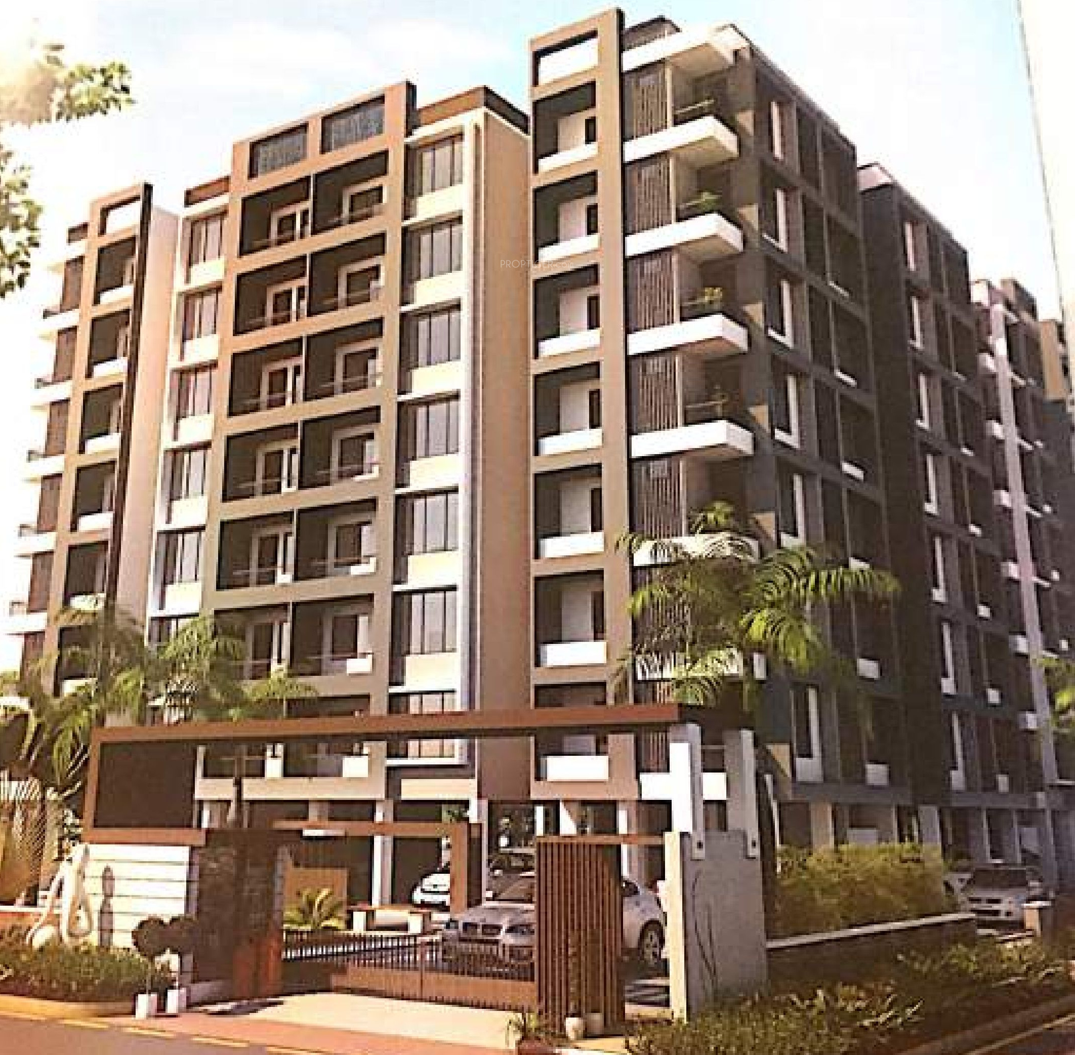 2 BHK Cluster Plan Image Parth Developers Ahmedabad Arjun Villa for