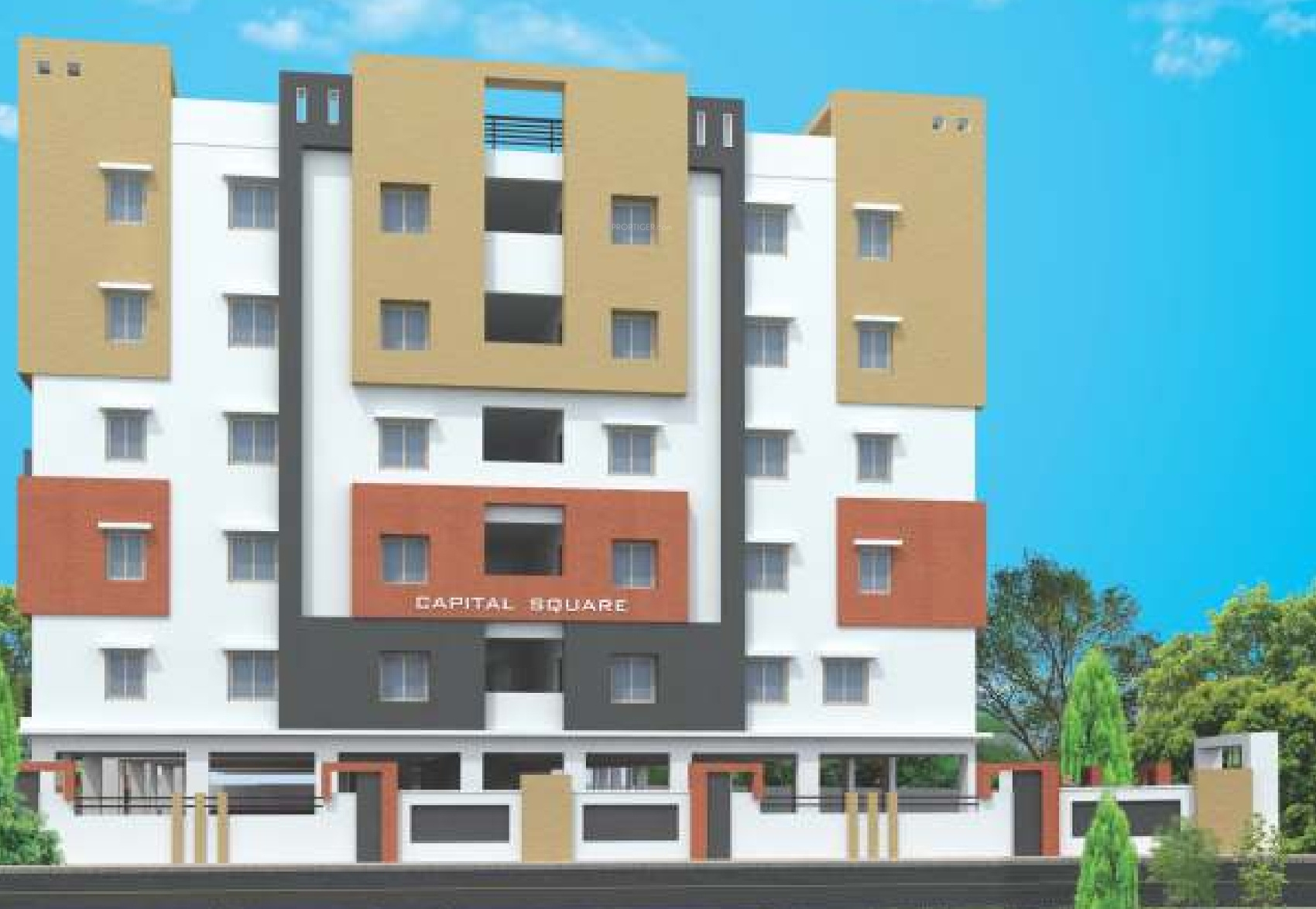 Main Elevation Image 2 of Sai Bharathi Homes Capital Square, Unit