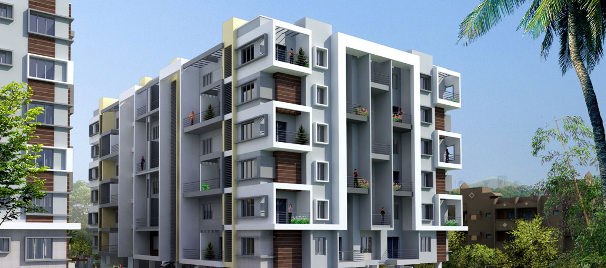 860 sq ft 1 BHK Floor Plan Image Suraj Estate Developers Raysons
