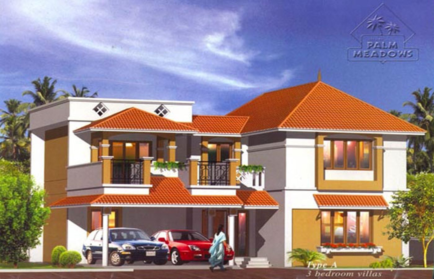 2016 sq ft 3 BHK Floor Plan Image Skyline Builders Kochi Palm Meadows