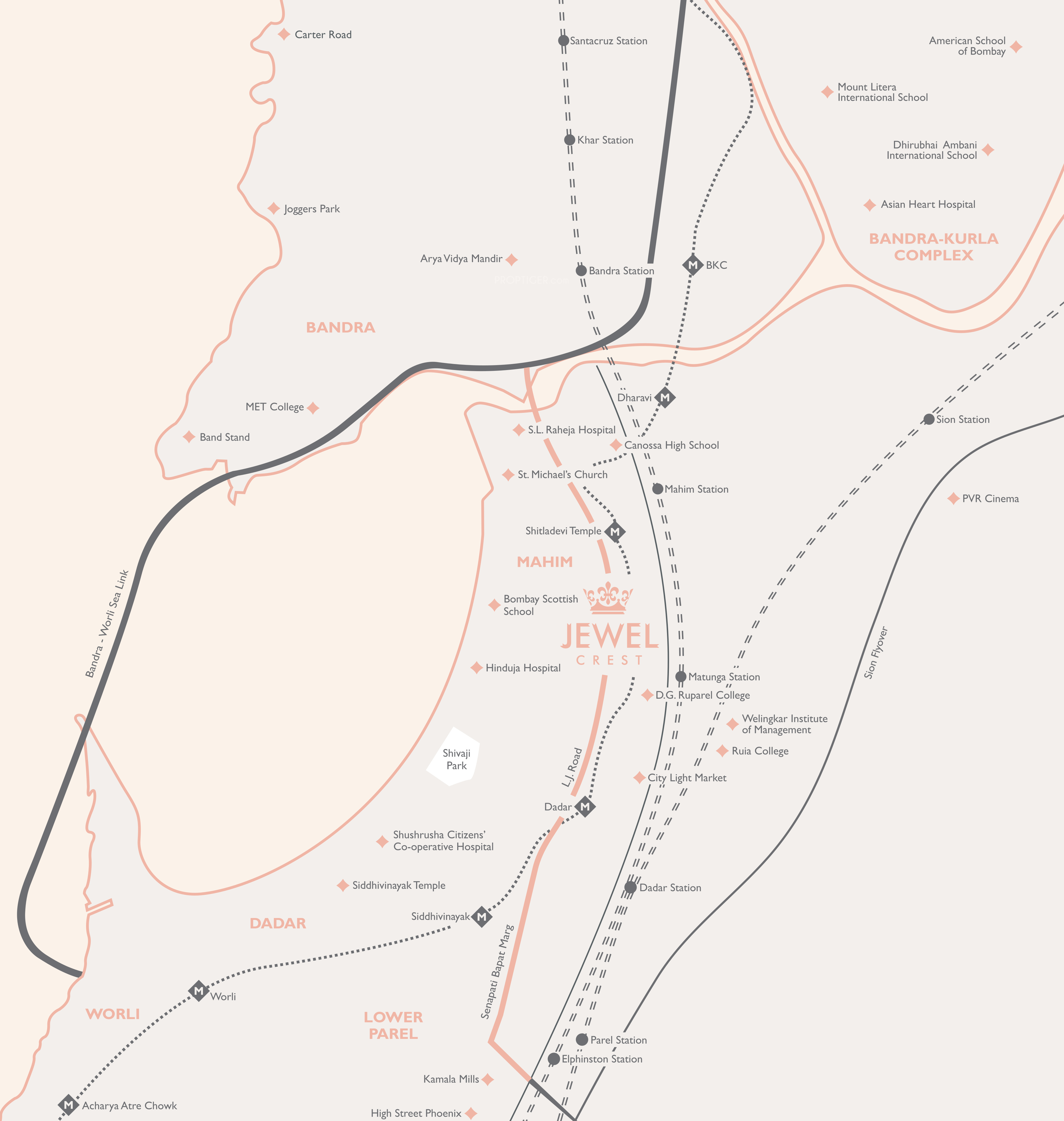 Jewel Crest in Mahim, Mumbai Price, Location Map, Floor Plan